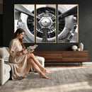 Vintage Propeller Plane Wall Art Canvas Print, Black and by MyGreatCanvas | Canvas Wall Art Prints | Photo Prints & Wall Decor