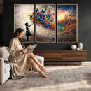 Banksy Girl Wall Art Canvas Print for Living Room Decor by MyGreatCanvas | Canvas Wall Art Prints | Photo Prints & Wall Decor