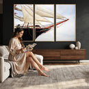 Sailboat Wall Art Canvas Print, Vintage Ship Bow Framed by MyGreatCanvas | Canvas Wall Art Prints | Photo Prints & Wall Decor