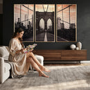 Brooklyn Bridge Canvas Wall Art, New York City Skyline Photography Print, NYC Landmark Urban Decor Artwork by MyGreatCanvas | Canvas Wall Art Prints | Photo Prints & Wall Decor