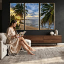 Mar Chiquita Beach Puerto Rico Canvas Wall Art, Manati Caribbean Coastal Photography Print, Tropical Ocean Sunset Decor by MyGreatCanvas | Canvas Wall Art Prints | Photo Prints & Wall Decor