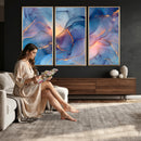 Colorful Abstract Canvas Wall Art Print, Vibrant Popup Color Art Print