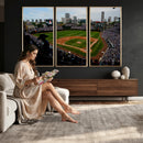 Chicago Cubs Baseball Team Print - Wrigley Field Stadium