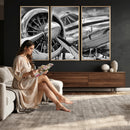 Vintage Antique Airplane Wall Art Canvas Print