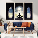 Women and Yoga Wall Art Canvas Print