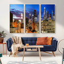 Los Angeles Night Wall Art Canvas Print