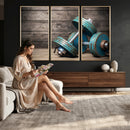 Dambell and Sport Wall Art Canvas Print