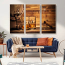 Rustic Whiskey and Barrel Canvas Print by MyGreatCanvas | Canvas Wall Art Prints | Photo Prints & Wall Decor