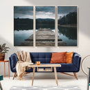 Wooden Bridge Near Lake Wall Art Canvas Print by MyGreatCanvas | Canvas Wall Art Prints | Photo Prints & Wall Decor