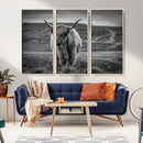 Fluffy Cattle Wall Art Print, Highland Cow Canvas, Framed by MyGreatCanvas | Canvas Wall Art Prints | Photo Prints & Wall Decor
