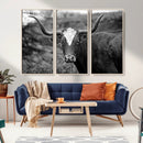 Western Home Wall Art Canvas Print, Framed Texas Longhorn by MyGreatCanvas | Canvas Wall Art Prints | Photo Prints & Wall Decor