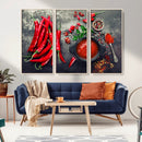 Red Pepper Kitchen and Restaurant Wall Wall Art, Red Pepper by MyGreatCanvas | Canvas Wall Art Prints | Photo Prints & Wall Decor