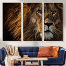 Mighty Lion Wall Art Canvas Print – Majestic Animal Portrait by MyGreatCanvas | Canvas Wall Art Prints | Photo Prints & Wall Decor