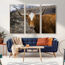 Framed Big Cow Animal Wall Art Canvas Print by MyGreatCanvas | Canvas Wall Art Prints | Photo Prints & Wall Decor