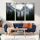 Yosemite National Park El Capitan Foggy Mountain Wall Art | by MyGreatCanvas | Canvas Wall Art Prints | Photo Prints & Wall Decor