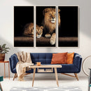 Lion Canvas Wall Art – Majestic Animal Print Artwork for by MyGreatCanvas | Canvas Wall Art Prints | Photo Prints & Wall Decor