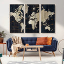 World Map Canvas Print – Detailed Map of the World Wall Art by MyGreatCanvas | Canvas Wall Art Prints | Photo Prints & Wall Decor