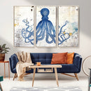 Octopus Canvas Wall Art | Coastal Marine Life Artwork for by MyGreatCanvas | Canvas Wall Art Prints | Photo Prints & Wall Decor