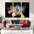 Kitchen Wall Art, Kitchen Fruits Art Canvas Print