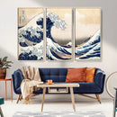 Wall Art Kanagawa Canvas Artwork Abstract Print