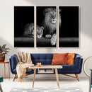 Lion Family Wall Art Canvas Print – Framed Majestic Wildlife by MyGreatCanvas | Canvas Wall Art Prints | Photo Prints & Wall Decor