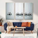 Newton's Cradle Wall Art Canvas Print, Framed Newton Cradle