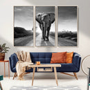Black and White Elephant Wall Art Canvas Print by MyGreatCanvas | Canvas Wall Art Prints | Photo Prints & Wall Decor