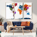 World Map Canvas Print – Detailed Map of the World Wall Art by MyGreatCanvas | Canvas Wall Art Prints | Photo Prints & Wall Decor