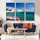 Santorini Wall Art Canvas Print