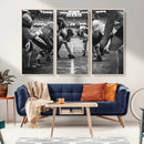 American Football Wall Art Canvas Print Framed Stadium Sport