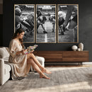 American Football Wall Art Canvas Print Framed Stadium Sport