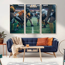 American Football Playing Wall Art Canvas Print by MyGreatCanvas | Canvas Wall Art Prints | Photo Prints & Wall Decor