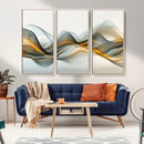 Abstract Wave Canvas Wall Art – Fluid Contemporary Elegance