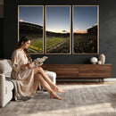 Oregon Ducks Football Team Print - Eugene Autzen Stadium