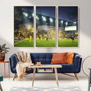 Columbus Crew Stadium Match Triple Canvas Wall Art - Dynamic