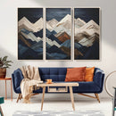 Mountain Wall Art – Modern Geometric Landscape Canvas Print,