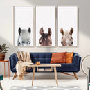 Horse Wall Art - Minimalist Horse Triptych Wall Art – Modern by MyGreatCanvas | Canvas Wall Art Prints | Photo Prints & Wall Decor