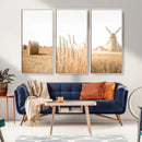 Vintage Farmhouse Triptych Wall Art – Giclée Canvas