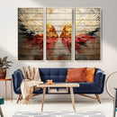 Abstract Angel Wings Canvas Wall Art – Framed and Ready to