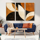 Geometric Abstract Wall Art Canvas Print, Mid Century Modern