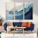 Ocean Wave Canvas Wall Art Print – Coastal Living Room Large