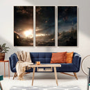 Avengers Planet Wall Art Canvas Print