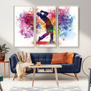 Colorful Golfer Swing Wall Art Canvas Print - Ready to Hang, by MyGreatCanvas | Canvas Wall Art Prints | Photo Prints & Wall Decor