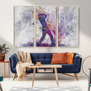 Watercolor Golf Swing Wall Art Canvas Print | Vibrant