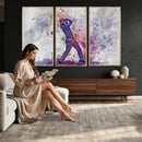 Watercolor Golf Swing Wall Art Canvas Print | Vibrant
