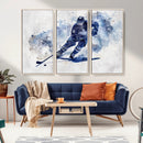 Hockey Player Wall Art Canvas Print - Sports-Inspired