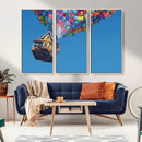 Carl Fredricksen, Up Movie Wall Art, Balloons Wall Art, Air