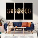Phases of the Moon Wall Art | Canvas Print for Modern Wall by MyGreatCanvas | Canvas Wall Art Prints | Photo Prints & Wall Decor