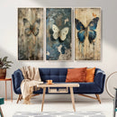 Butterfly Wall Art Trio | Vintage Butterfly Canvas Print | by MyGreatCanvas | Canvas Wall Art Prints | Photo Prints & Wall Decor