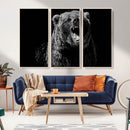 Bear Canvas Print | Wildlife Wall Art for Cabin Decor |